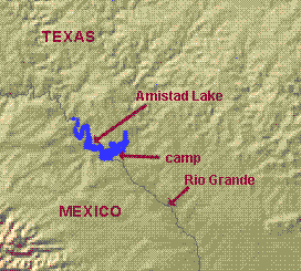 Amistad Reservoir near Del Rio, Texas