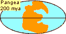 Pangea 200 mya