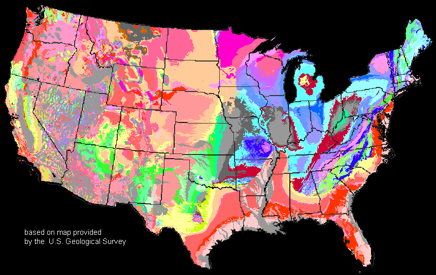 US geology map