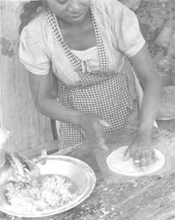 making tortillas