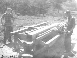 The sawmill, January, 1956