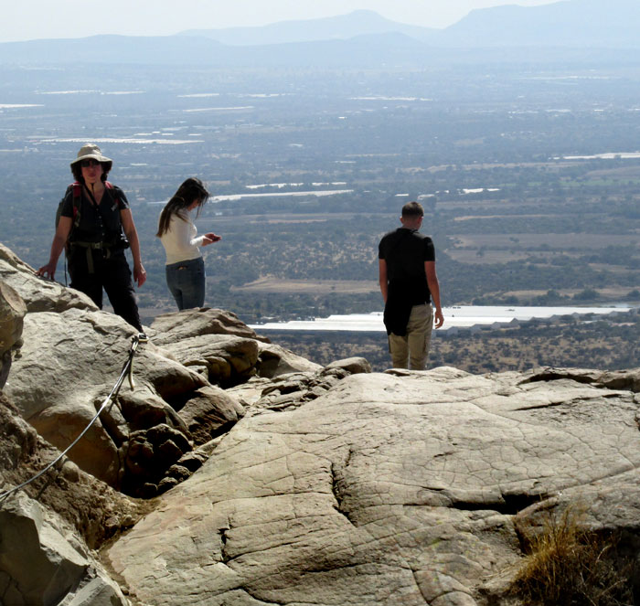 PEÑA DE BERNAL MONOLITH, highest point reached by trail to base of bare face