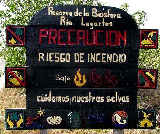  BIOSPHERE SIGN: fire risk
