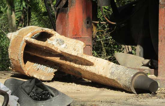 Pounder Used for digging a water well in Yucatan, Mexico