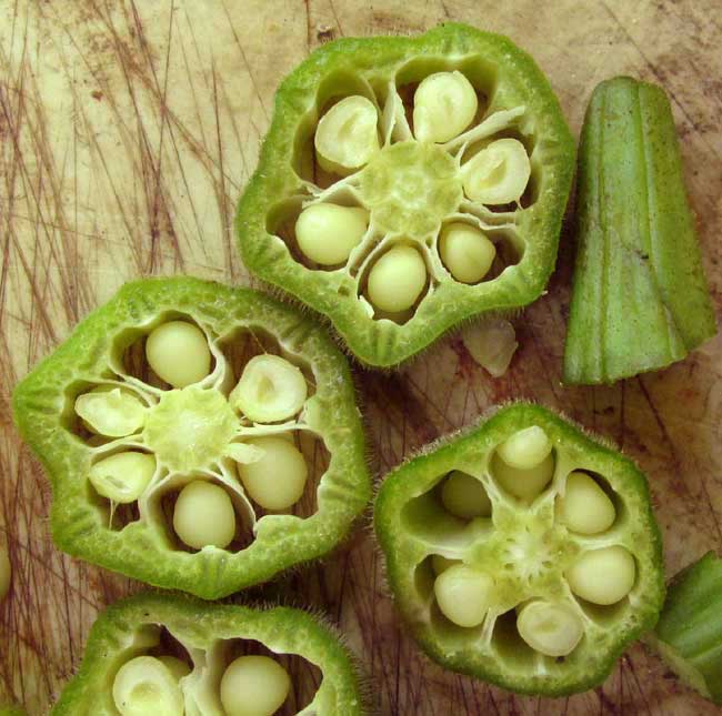 sliced okra