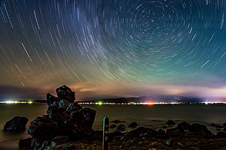 Starry sky time exposure; photo courtesy of Yoshiyuki Ito in Japan and Wikimedia Commons