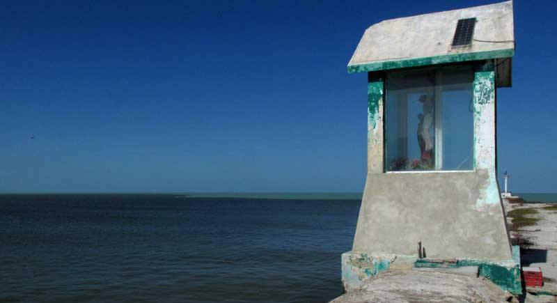 The Gulf of Mexico just north of Río Lagartos