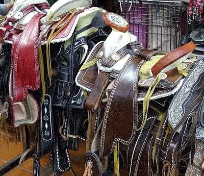 ornate saddle