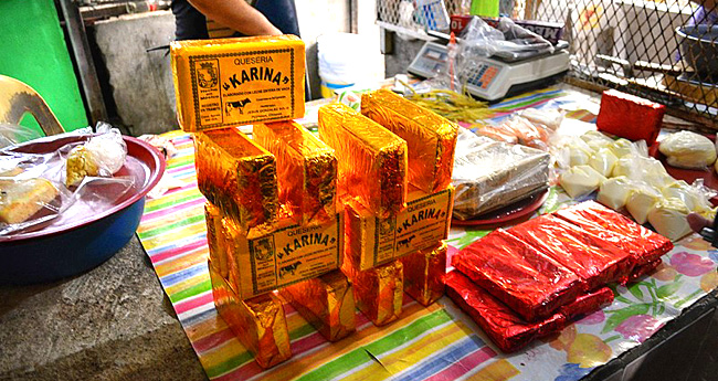 cheese on sale in Teptzlan, Morelos, photo by Keith Baines of Jersey City, NJ