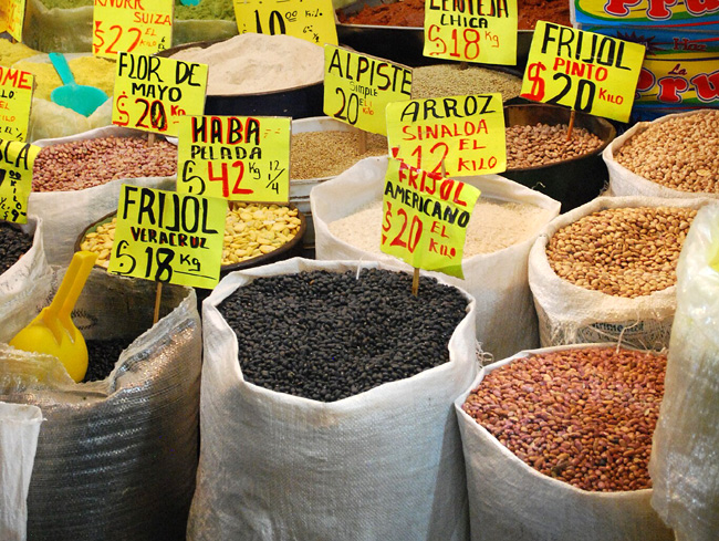 dried beans in Veracruz