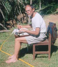 Jim Conrad at Yerba Buena in January, 1998, photo by Anita Franklin