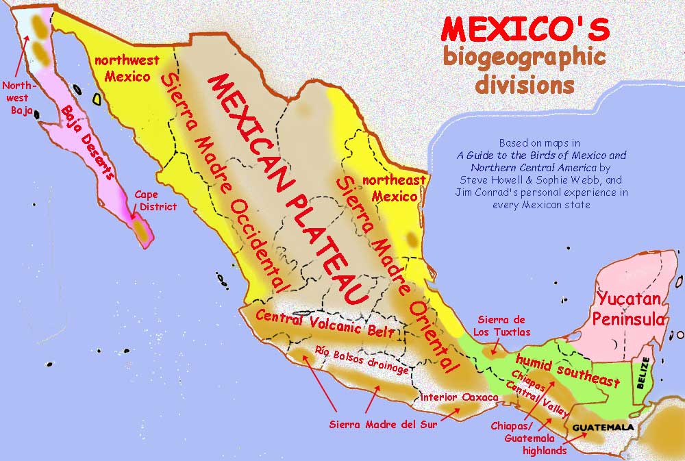 Mexico's Major Biogeographic Regions