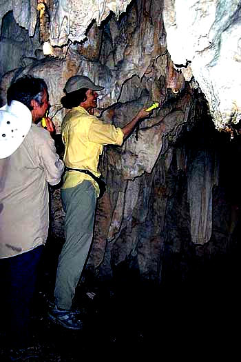 Inside cave in Querétaro, Mexico